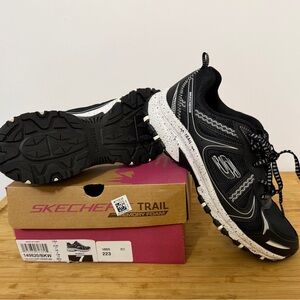 Skechers Black and White Trail Shoes